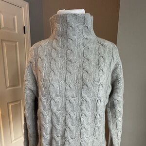 Michael Kors Light Gray Turtleneck Sweater